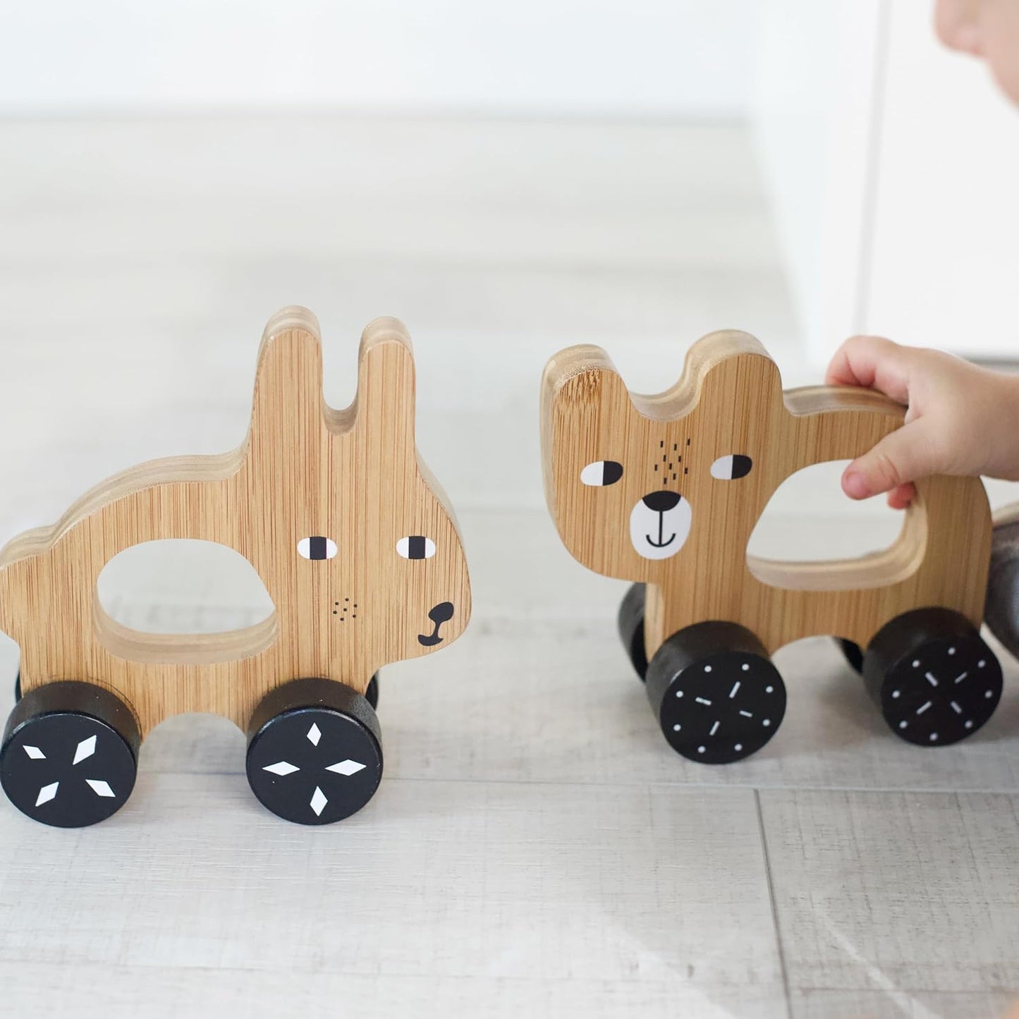 Wee Gallery Bunny Push Toy, Rolling Toy