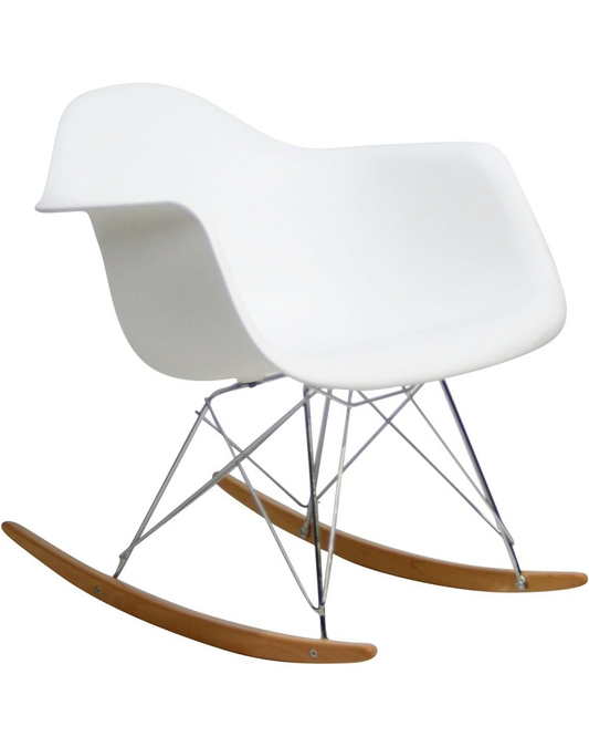 Modway Mid-Century Modern Molded Plastic Rocker