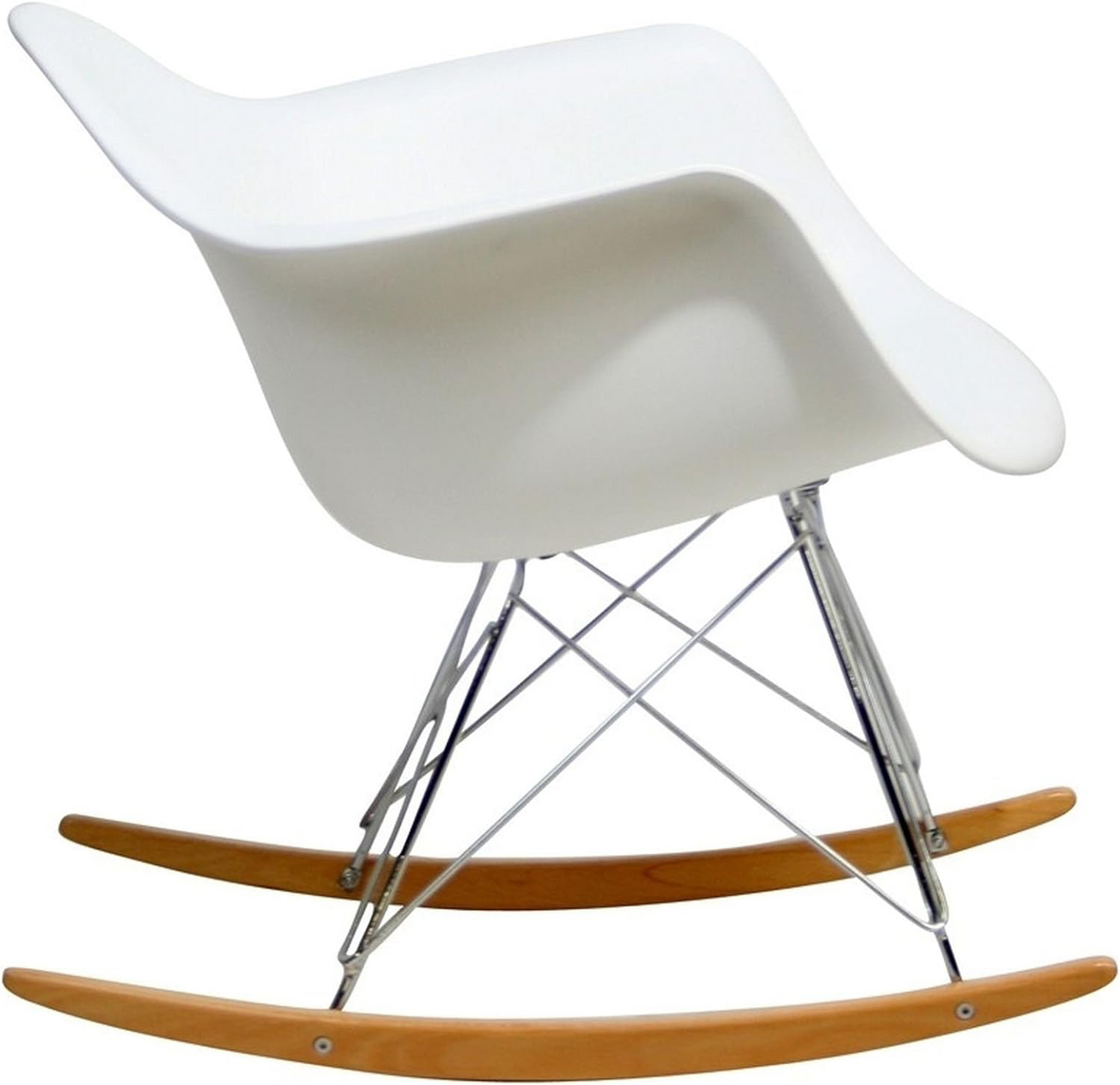 Modway Mid-Century Modern Molded Plastic Rocker