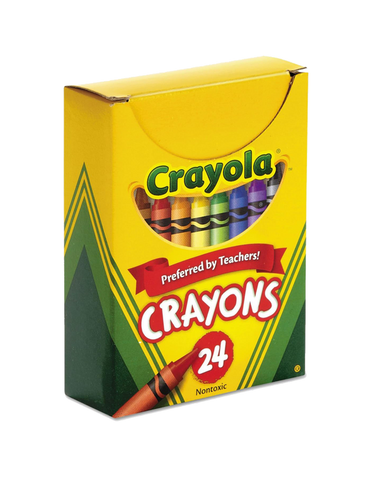 Crayola Assorted Color Crayon Set, 24-Count Box