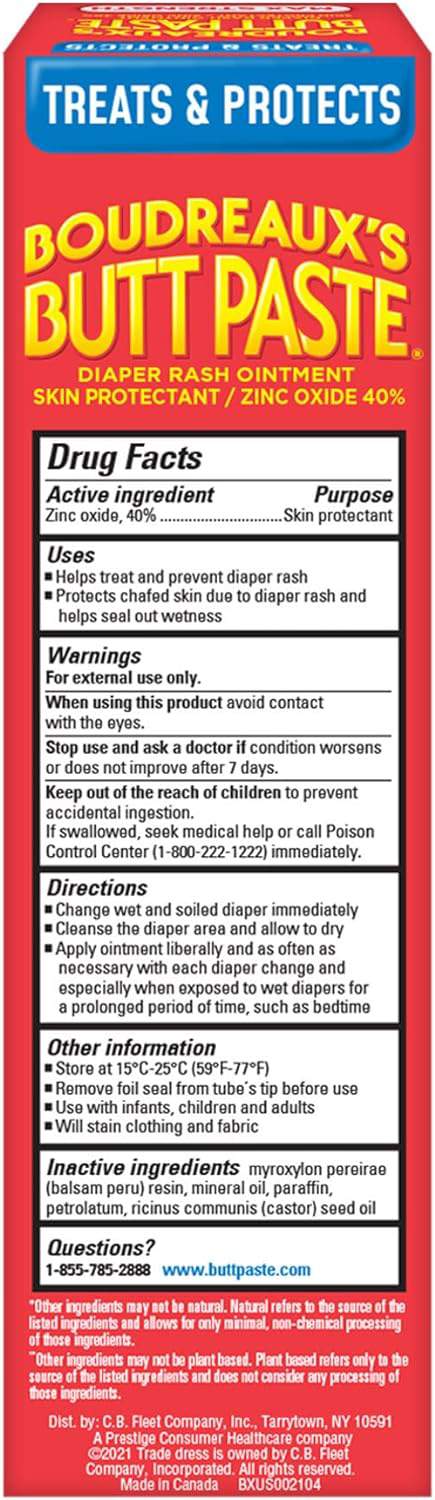 Boudreaux's Butt Paste Maximum Strength Diaper Rash Cream