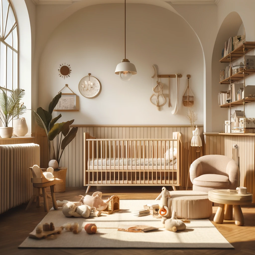 Warm and cozy baby's room